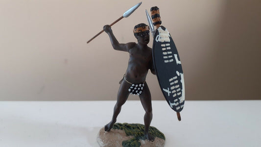 Britains 20091 Zulu wars umcijo charging assegai 1:32 metal boxed b6