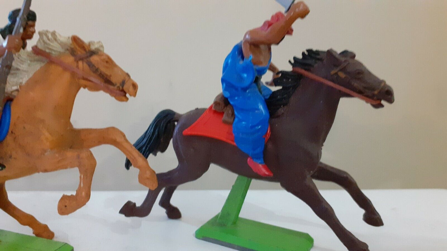 Britains deetail mounted arabs Muslim warriors 1970s 1:32  b2