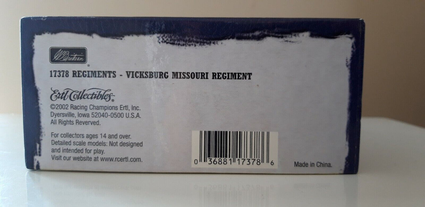 Britains acw confederates 17378 vicksburg Missouri regiment mib