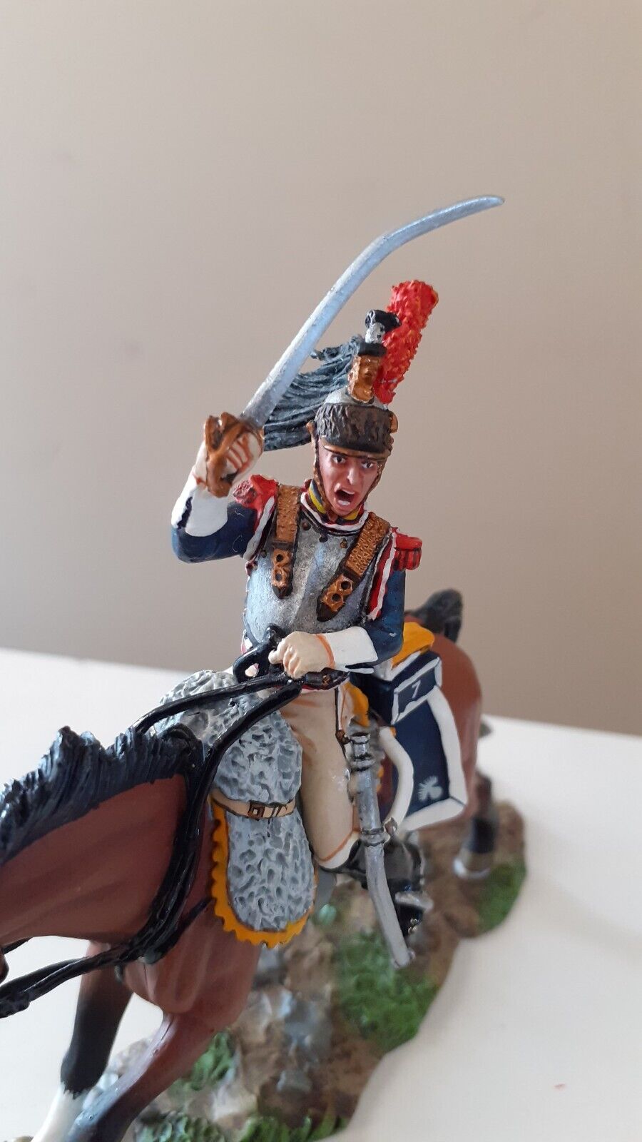 King and country Waterloo Napoleonic french cuiraissier boxed 1:30 na116 2007 wb