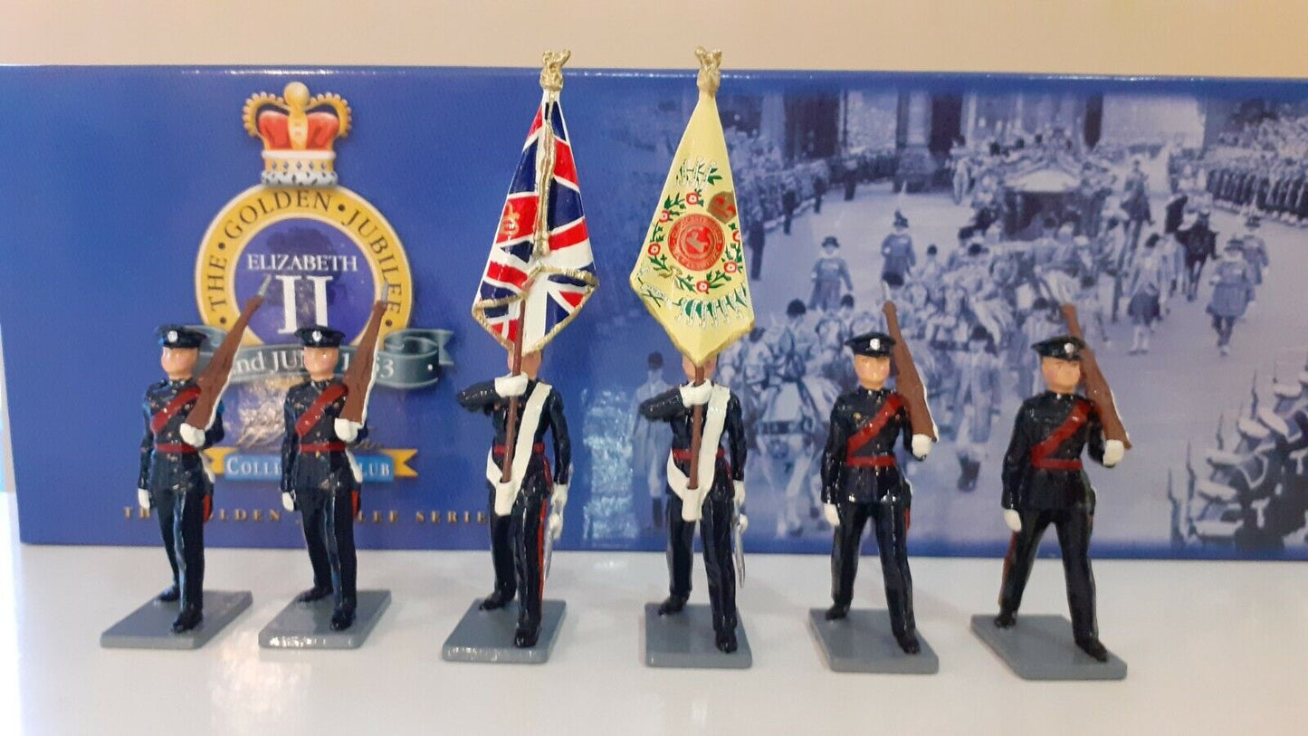 Britains 40276 Gloucestershire regiment colour party 1:32 metal