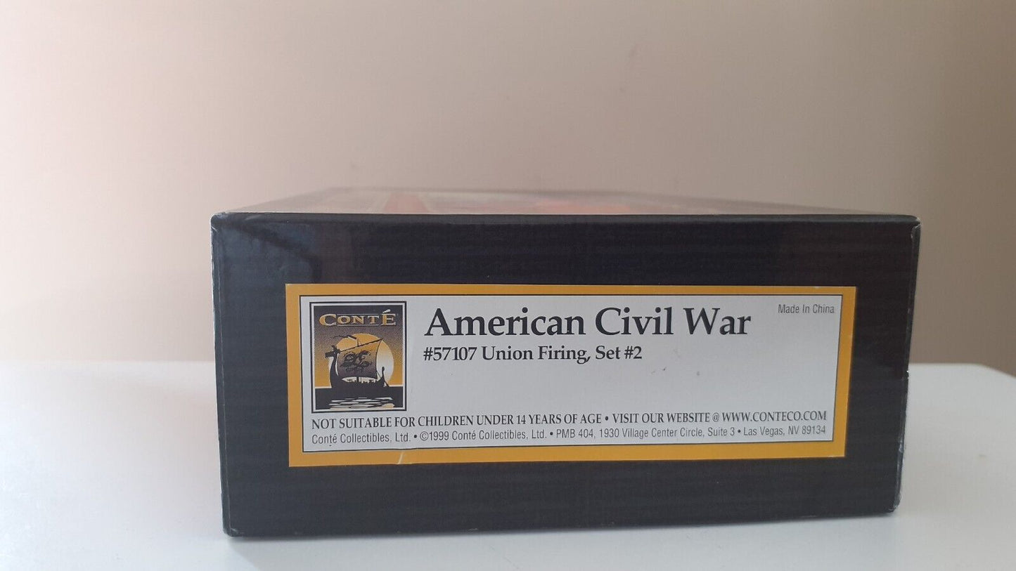 conte acw union 57107 infantry firing boxed 1:32 metal