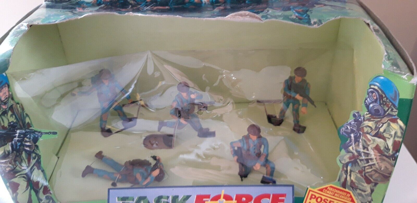 Britains deetail ww2 task  force poseable full set boxed 1990s  1:32