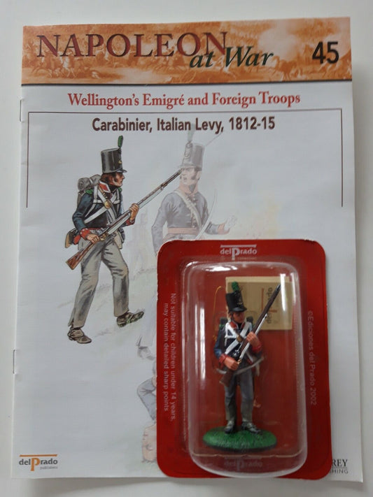 Del prado napoleon at war 45 waterloo 1:30 italian carabinier infantry  book