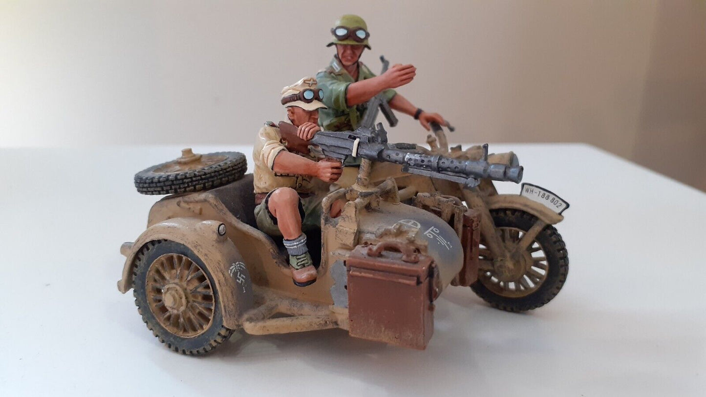 King and country ww2 German afrika korps bmw motorcycle box 1:32 ak035 ak35 2007