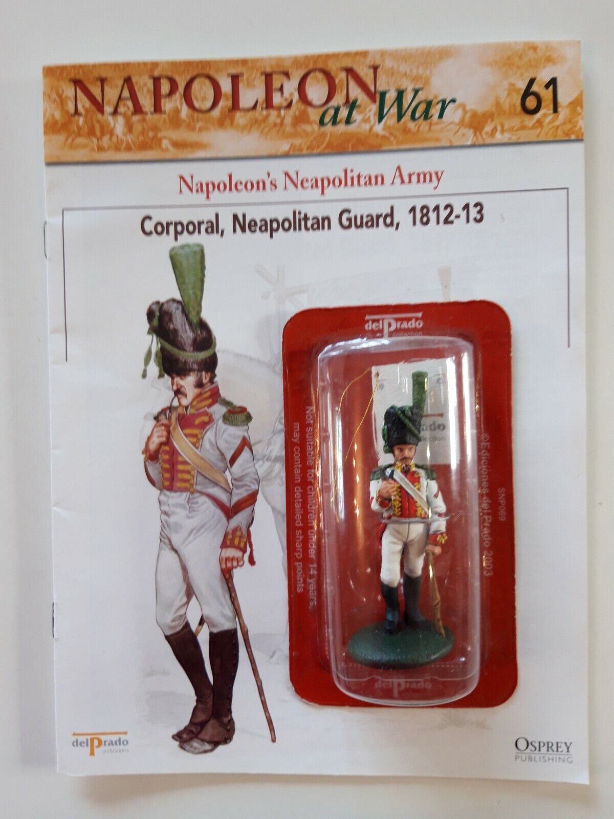 Del prado napoleon at war 61 waterloo 1:30 Neapolitan guard  mib book