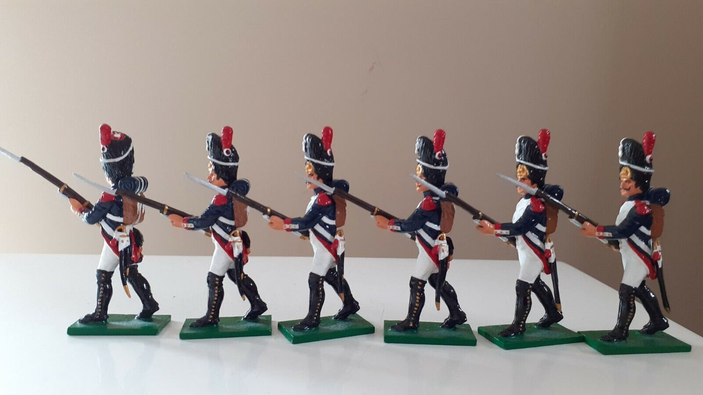 early trophy miniatures 1991 Napoleonic Waterloo french guards wa18v 1:32 metl