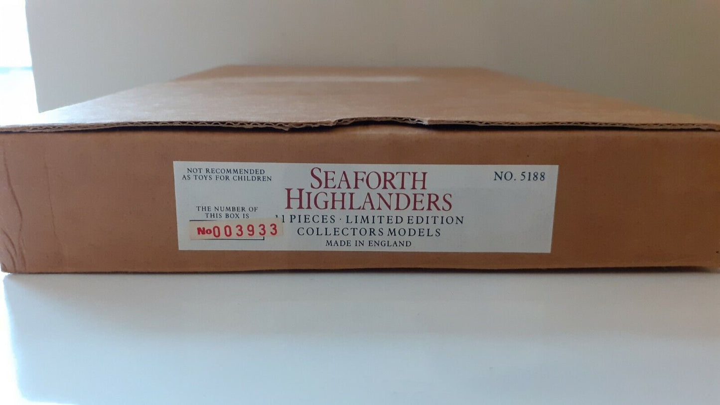 Britains 5188 limited edition seaforth Highlanders made in 1988.