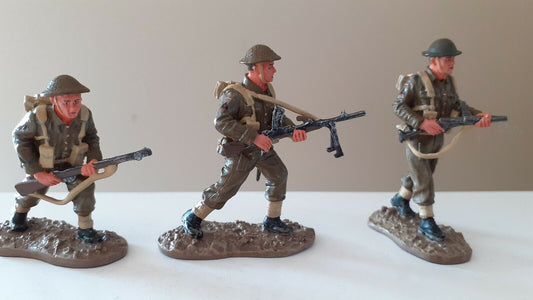 Britains d-day British army infantry 1:32 metal longest day 2005