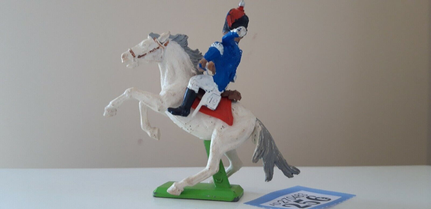 Britains deetail waterloo british cavalry 10th hussars 1970s  1:32  b256