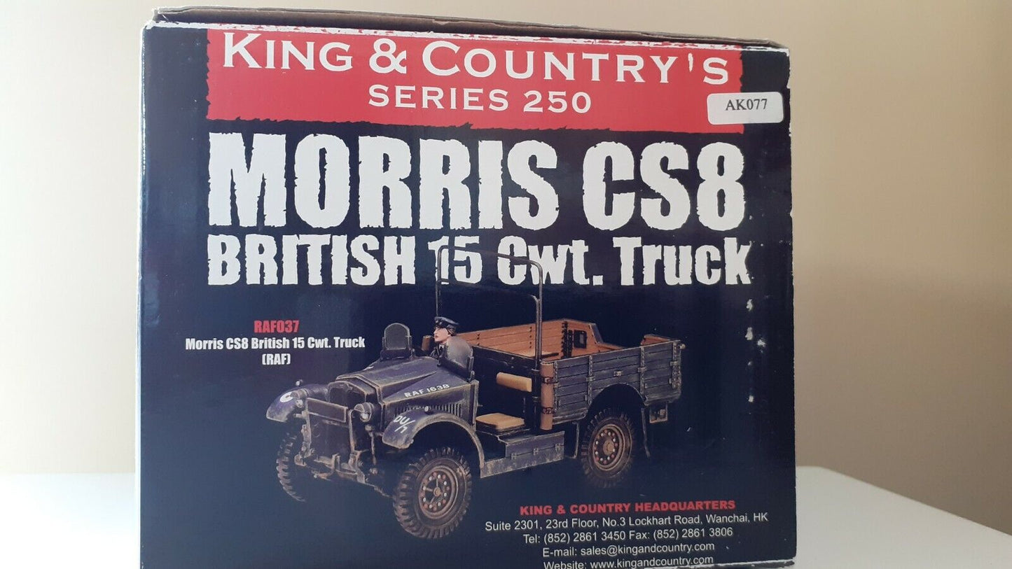 King and country ww2 capture morris truck German panzer tank box 1:30 ak077 ak77