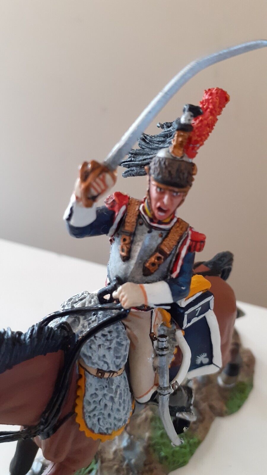 King and country Waterloo Napoleonic french cuiraissier boxed 1:30 na116 2007 wb