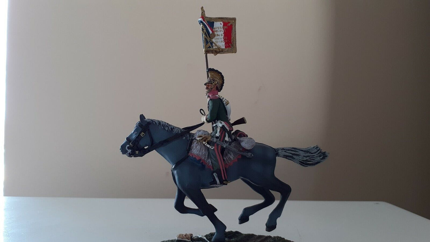 Britains 36073 Napoleonic hougoumont Waterloo French lancers guidon bearer Bb