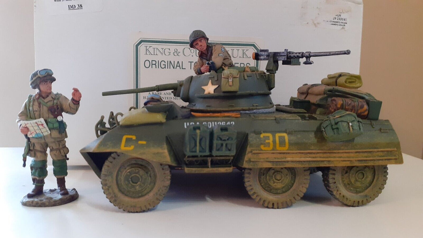 King and country ww2 dd38 dd038 m8 greyhound d-day +3 figs boxed