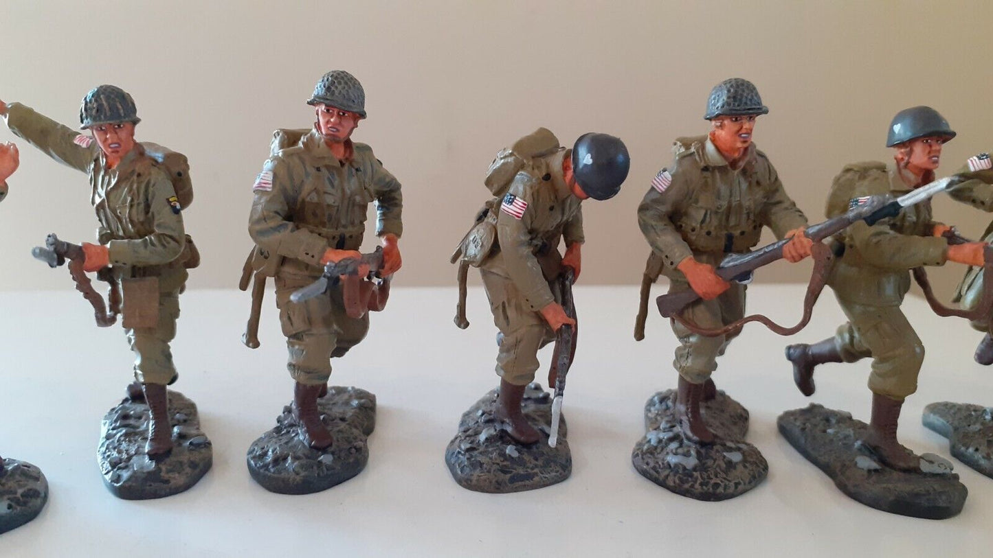 Britains 17595 ww2 101st airborne paras strike attack 1:32 metal