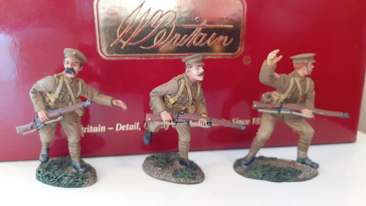 Britains ww1 17807 British infantry mons fusiliers metal boxed