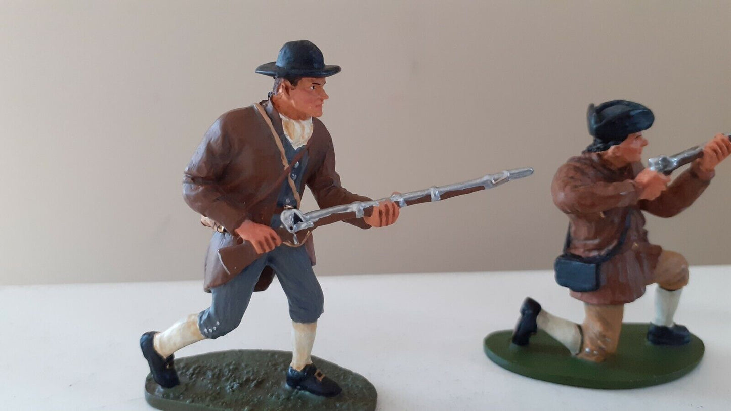 Britains 17447 Britains awi minutemen set 2 1:32 metal boxed