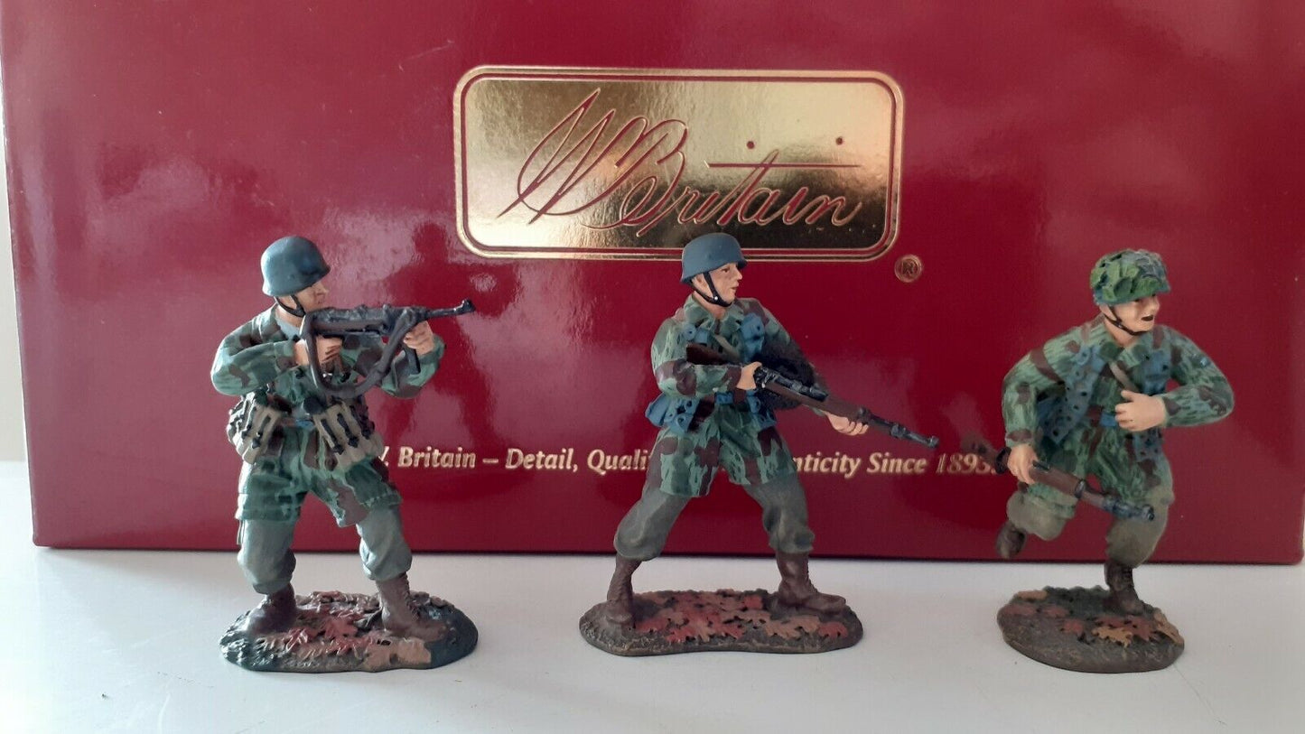 Britains 17637 ww2 d-day german fallschirmjaeger paratroopers boxed