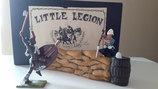 Little legion trophy miniatures zulus war Zulu hand to hand  1:32 metal