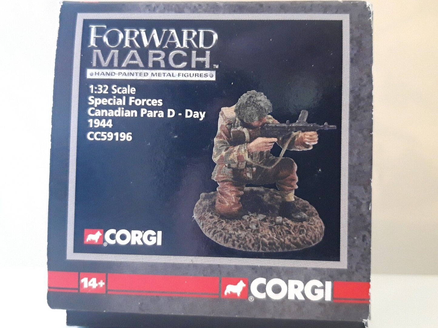 corgi forward march ww2 d day arnhem para 1:32metal