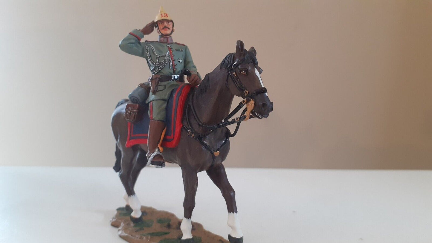 King and country fw05 fw5 ww1 great war mounted german officer 1:30 metal boxed