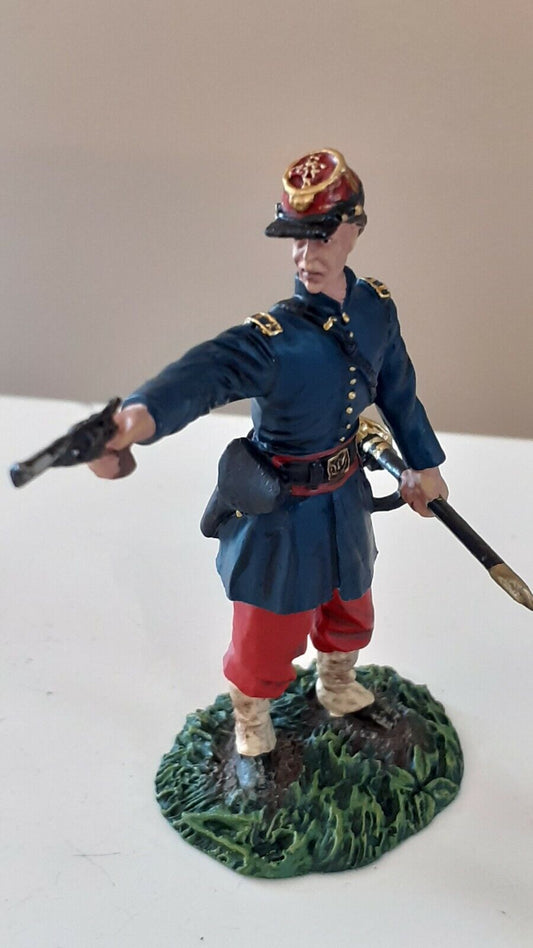 Britains acw 31100 union infantry 114th pennsylvania zouaves officer boxed b8