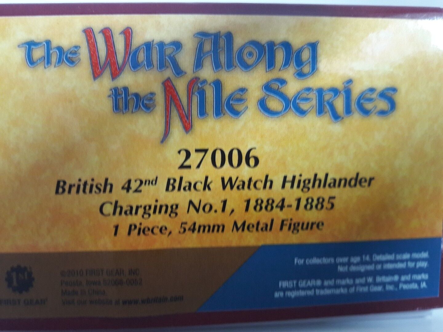 Britains war along nile 27006 42nd black watch highlander 1:32 metal figures