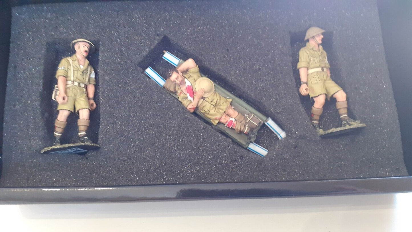 King and country ww2  ea28 8th army stretcher party  boxed