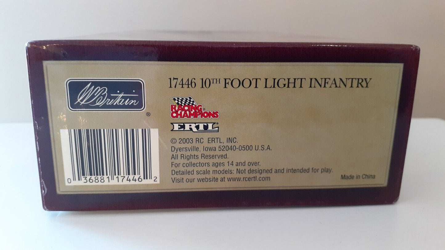 Britains 17446 awi American revolution 10th regiment foot light boxed 2003