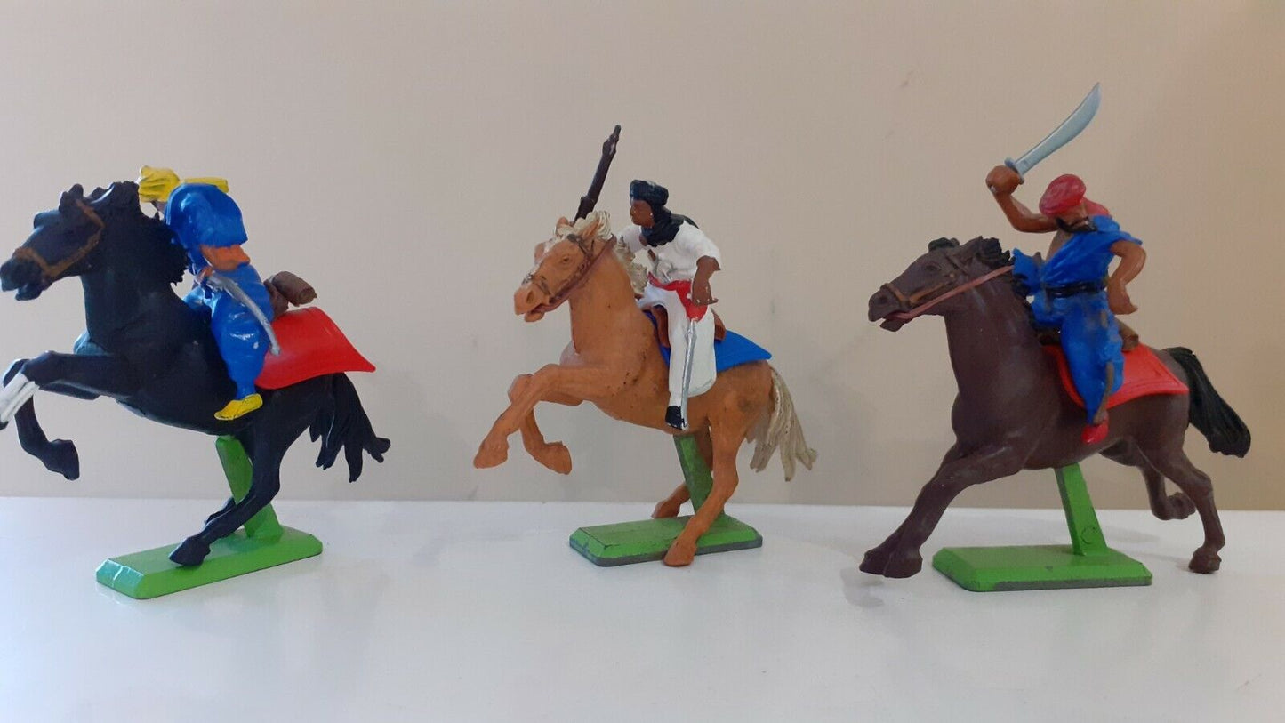 Britains deetail mounted arabs Muslim warriors 1970s 1:32  b2