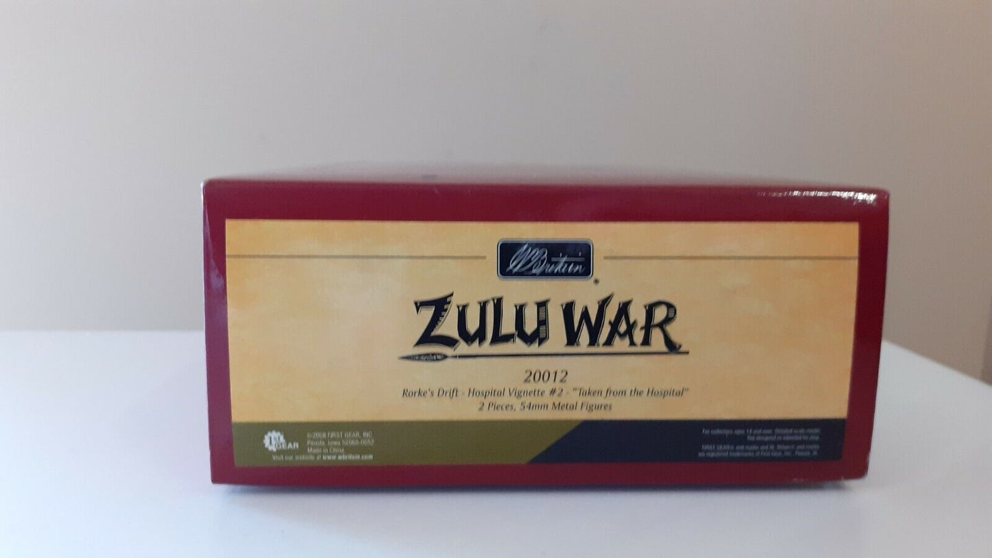 Britains zulu war rorkes drift hospital vignette box metal 1:32 20012 2407