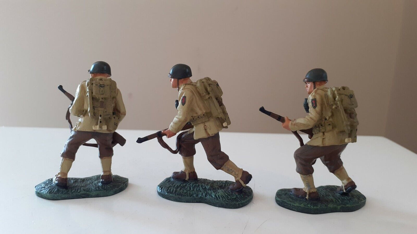 Britains 17494 ww2 d-day us infantry big red one boxed 1:32 Bb