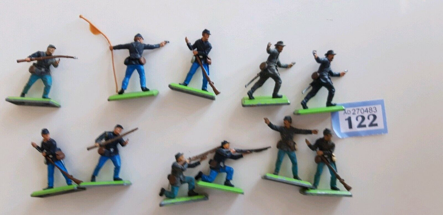 Britains deetail acw union infantry 1970s 1:32  b1