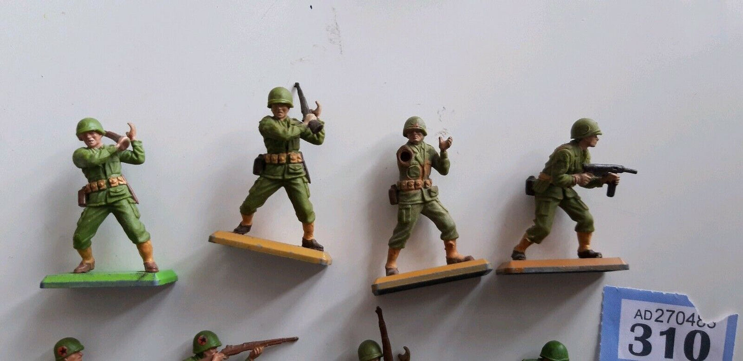 Britains deetail ww2 usmc  us army 1970s  1:32  b3 some brown bases