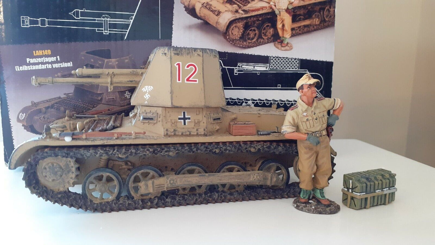 King and country ww2 German afrika korps panzer 1 panzerjager boxed 1:32 ak084