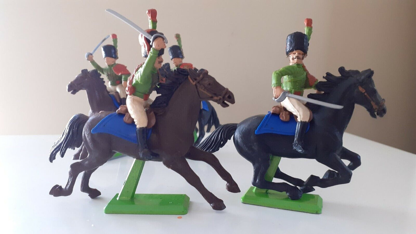 Britains deetail 4 waterloo  French cavalry carabinier chasseur 1970s 1:32  b2