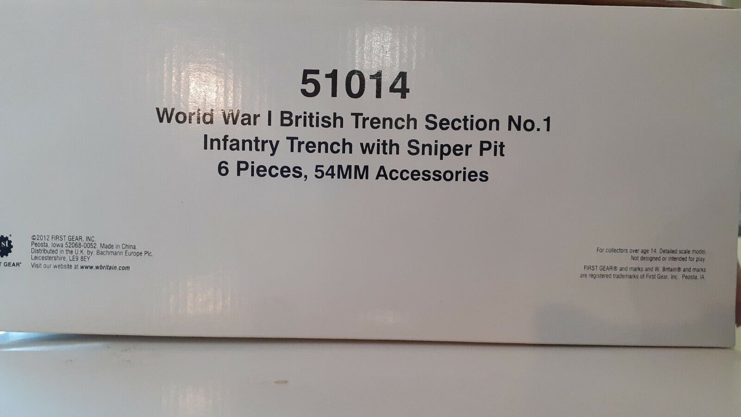 Britains 51014 ww1 trench system sniper pit resin boxed 1:32