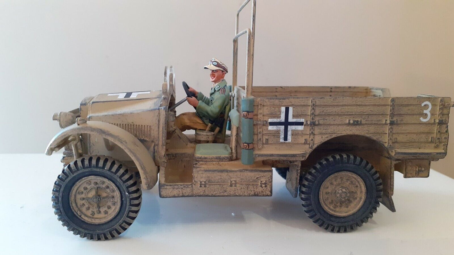 King and country ww2 capture morris truck German panzer tank box 1:30 ak077 ak77