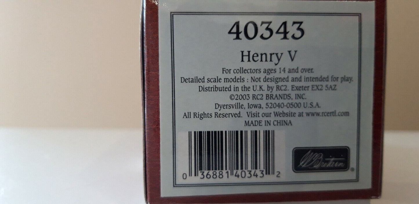 Britains 40343 Henry v agincourt collectors club figure 2003 boxed