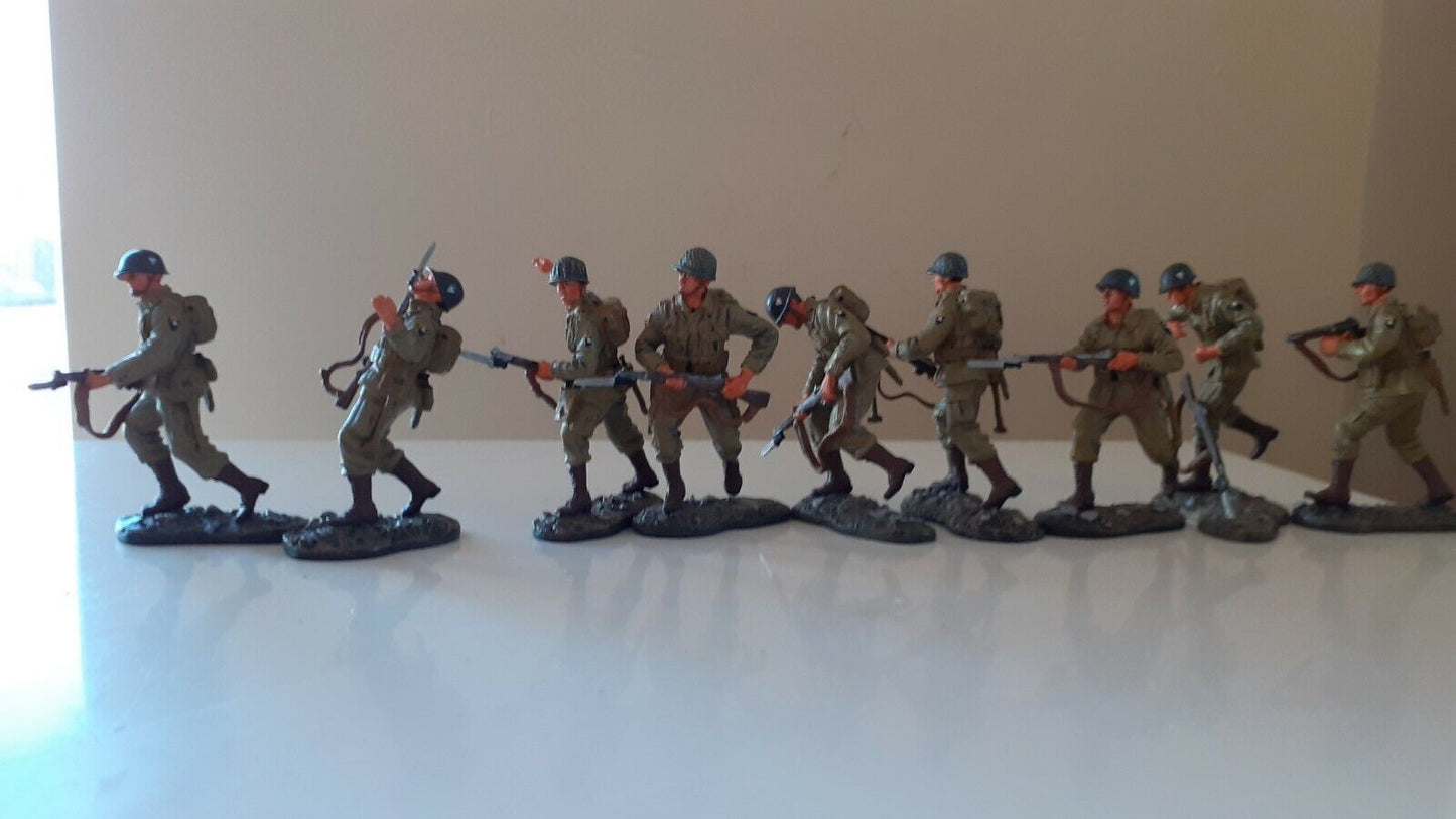 Britains 17595 ww2 101st airborne paras strike attack 1:32 metal