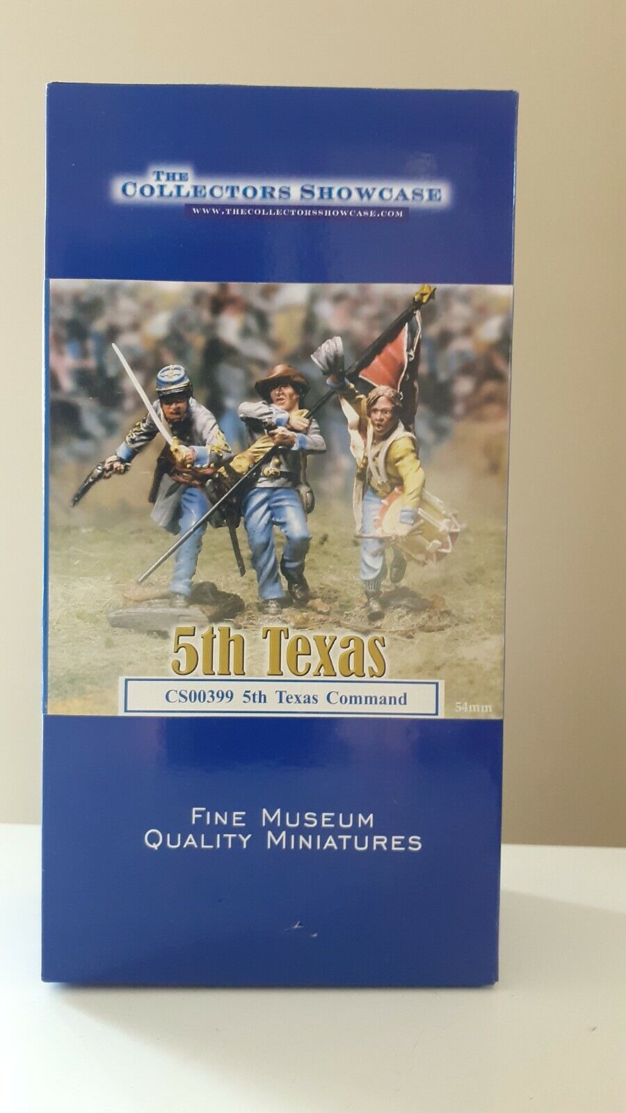 Collectors showcase cs00399 acw confederate 5th Texas command metal