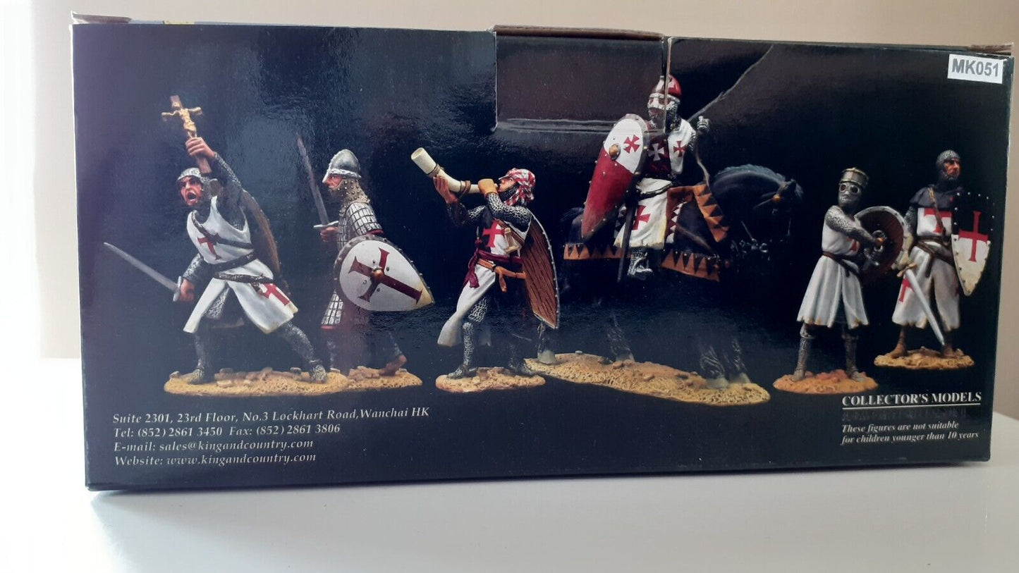 King and country mk051 mk51  knight crusaders saracens 1:30 metal boxed