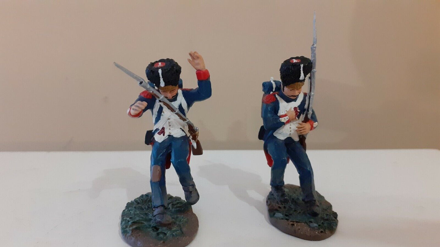 Britains 17298 napoleonic Waterloo hougoumont french guards wounded metal boxed