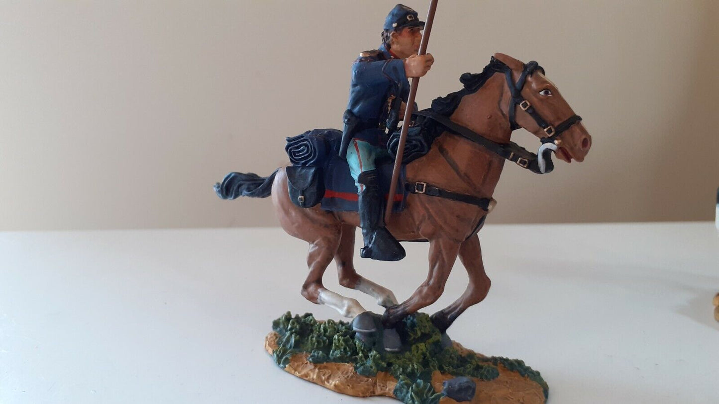 Britains 17481 acw union cavalry flag bearer etc metal boxed 1:32 only made 2004