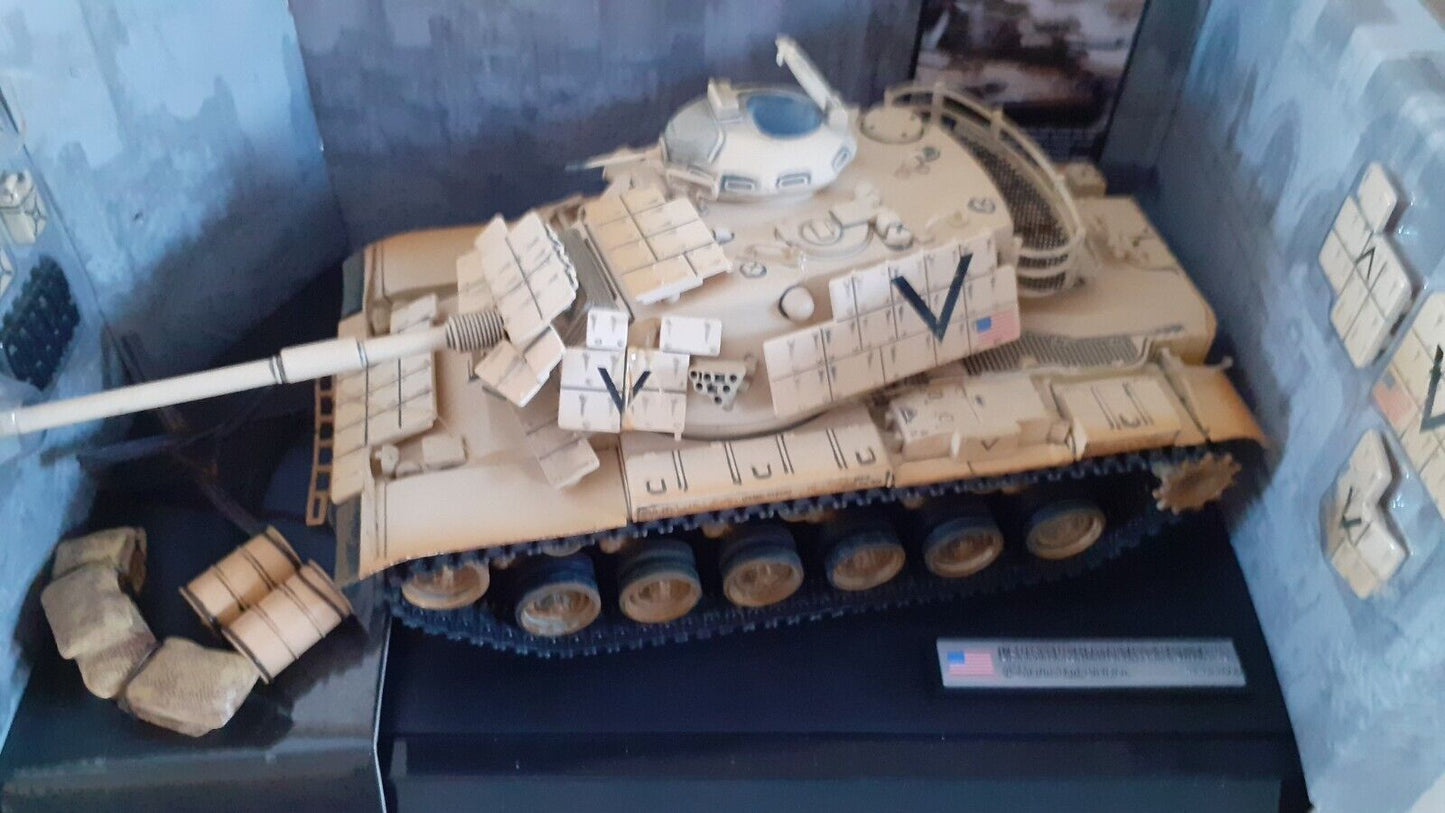 forces of valor diecast vehicles 1:32 us marine m60a1 patton tank kuwait 1991