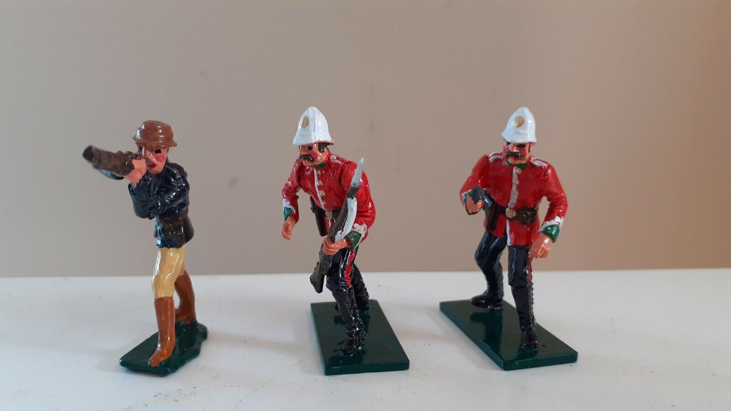 Britains unmarked zulus zulu war 24th foot 1:32 metal