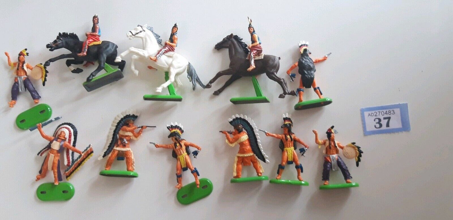 Britains deetail acw wild west cowboys  1970s  1:32  b3