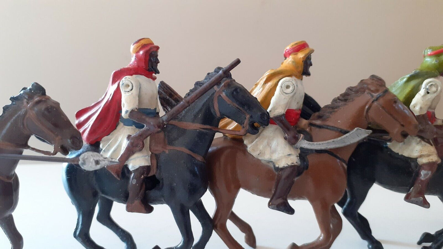 Britains set 164 native warriors arabs ffl cavalry 1940s 1:32 metal