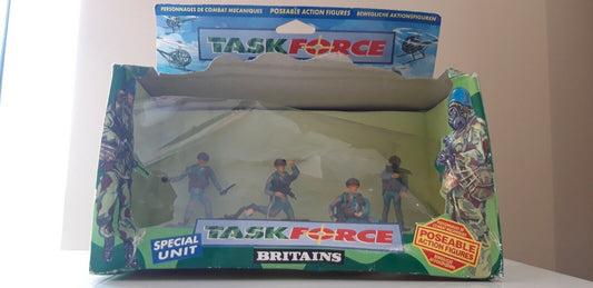 Britains deetail ww2 task  force poseable full set boxed 1990s  1:32