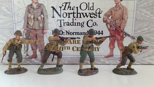 Ontc old northwest trading ww2 d-day us army infantry 1:32 metal eto4  eto-04